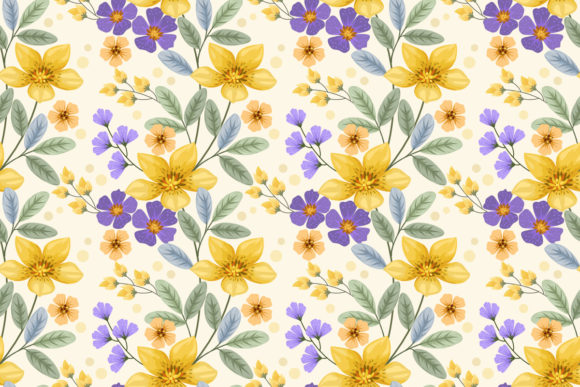 Download Colorful Flower Design Seamless Pattern. - Pattern Collection