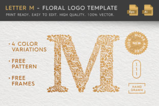 Download Letter M - Floral Logo Template - Floral logo Collection