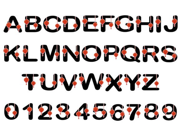 Download Chinese Lantern Alphabet Illustration - Alphabet illustration Collection