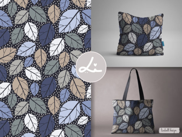 Download Seamless Pattern Simple Leaves - Simple leaves Collection