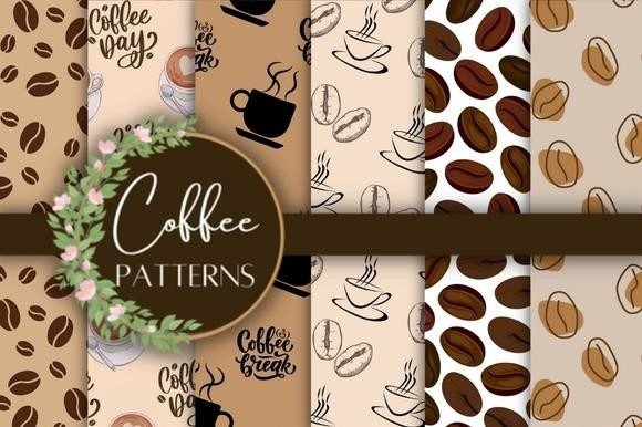 Download Coffee Patterns Wallpaper Digital Paper - Pattern Collection