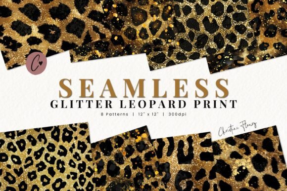 Download Seamless Glitter Leopard Print Pattern - Pattern Collection