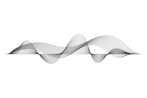 Download Audio Wave. Black Line Amplitude Smooth - Black Collection
