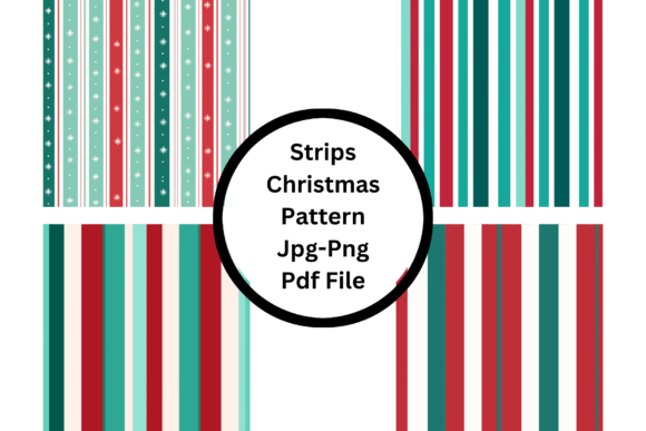 Download Strips Christmas Pattern - Pattern Collection