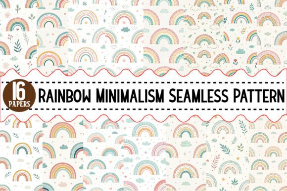 Download Rainbow Minimalism Seamless Pattern - Pattern Collection