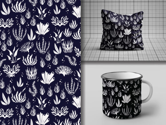 Download Seamless  Hand Drawn  Sea Plant  Pattern - Pattern Collection