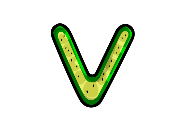 Download The Kiwi V Kids Alphabet Illustration - Alphabet illustration Collection