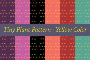 Download Tiny Plant Pattern Yellow - Pattern Collection