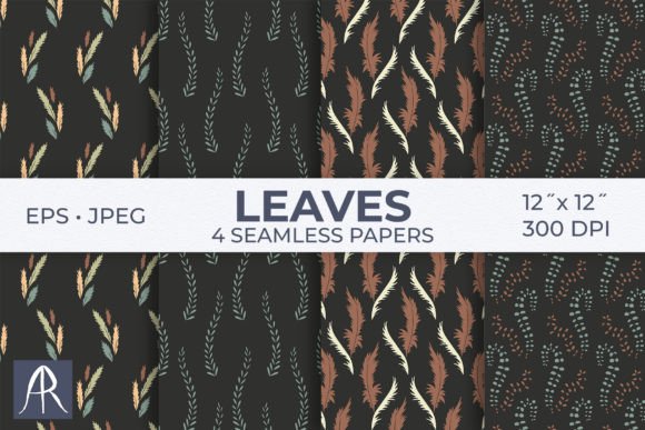 Download Simple Leaves Digital Papers - Simple leaves Collection